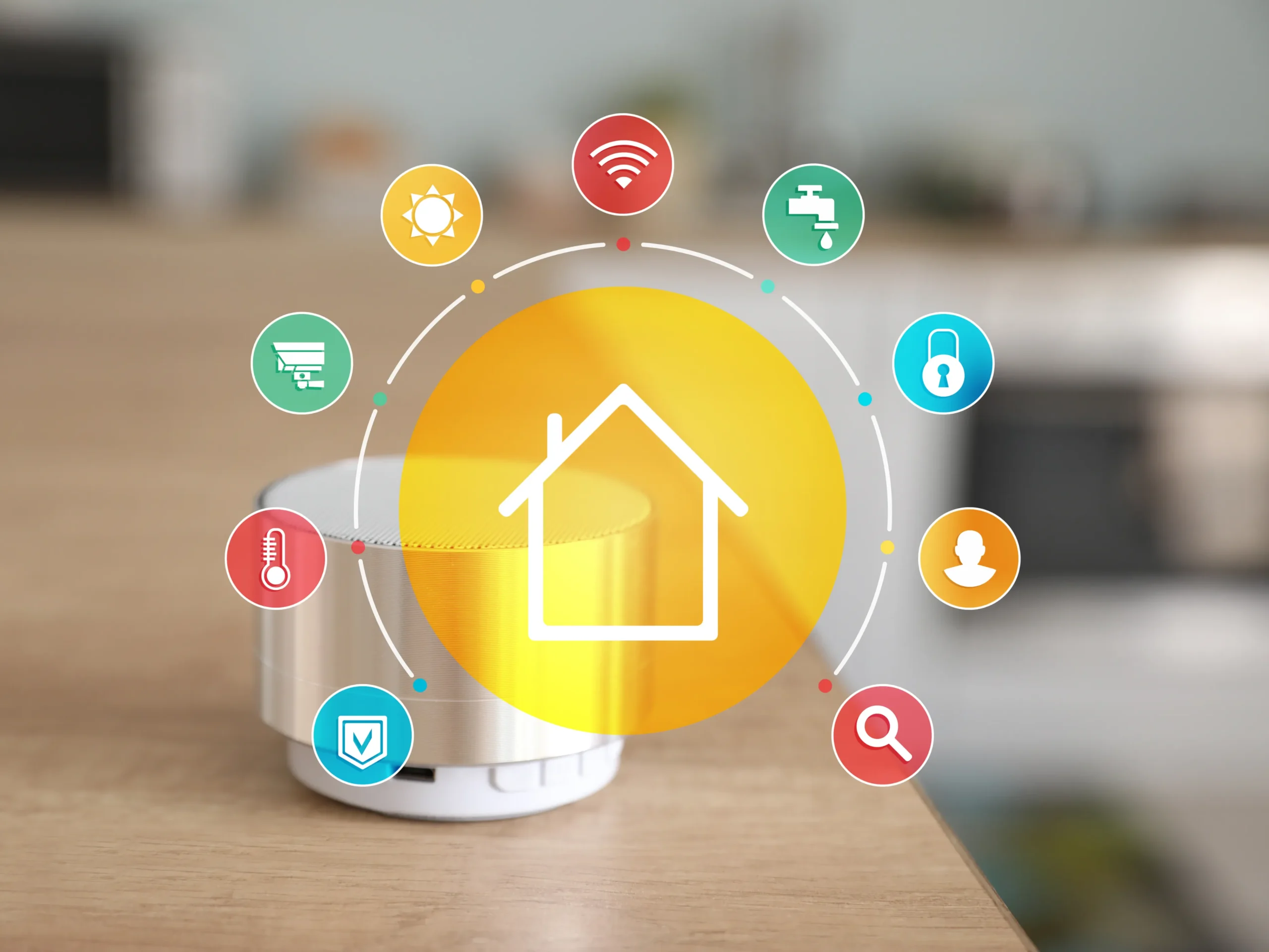 representation of home automation devices - to add as one of the home safety tips for seniors